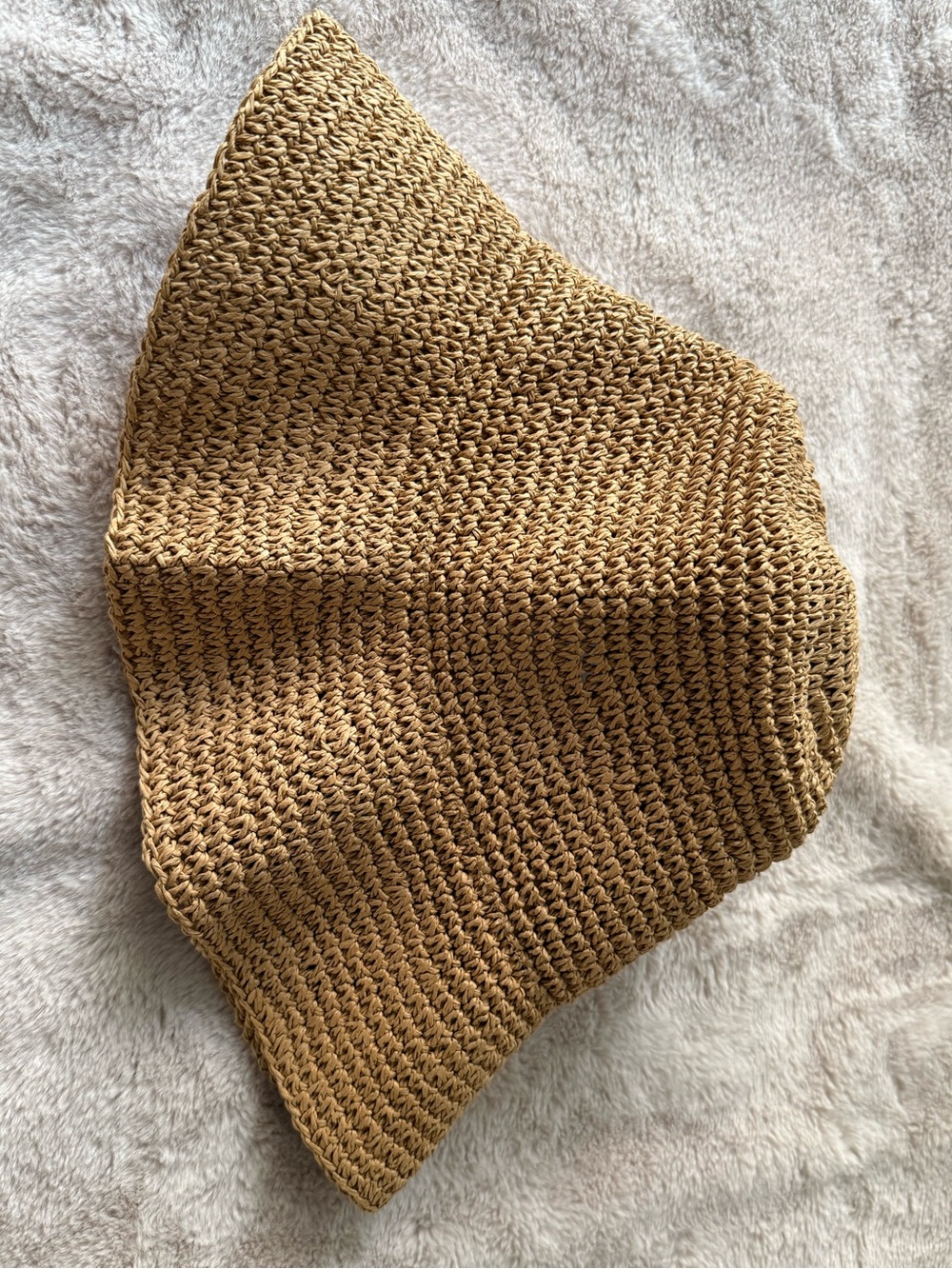 NWT Madewell Lantern Straw Hat Golden Khaki Size S/M - Picture 5 of 7